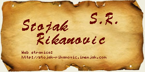 Stojak Rikanović vizit kartica